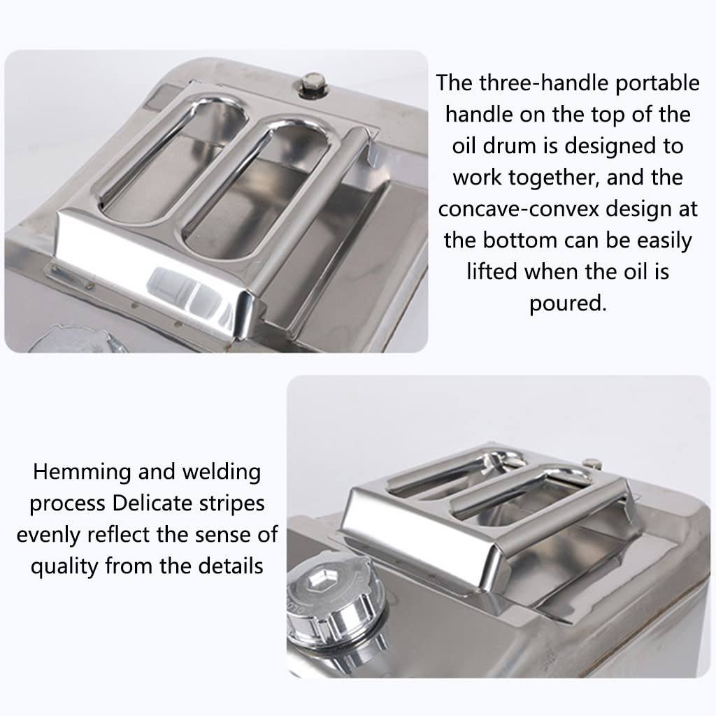 25L Stainless Steel Gasoline Can