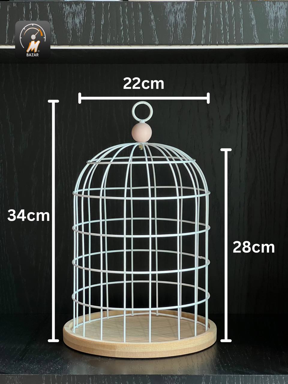 XT102 قەفەزی هەڵواسینی دیکۆراتی/زەوی