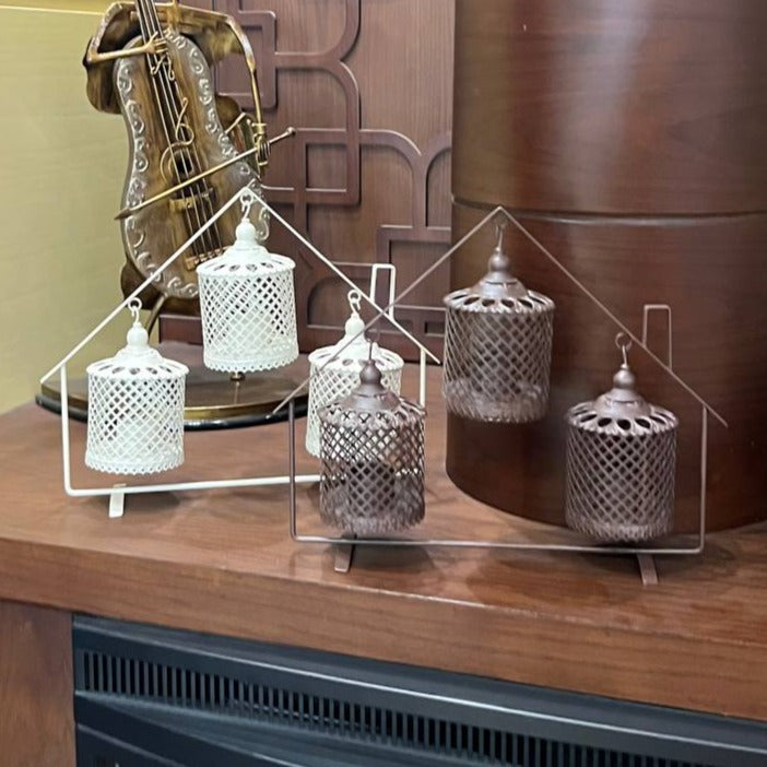 FD2003 Decorative Floor Triple Candle Lantern