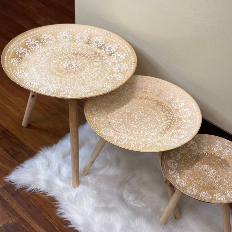 Y543 مجموعة شكل لوحة طاولة القهوة الرجعية