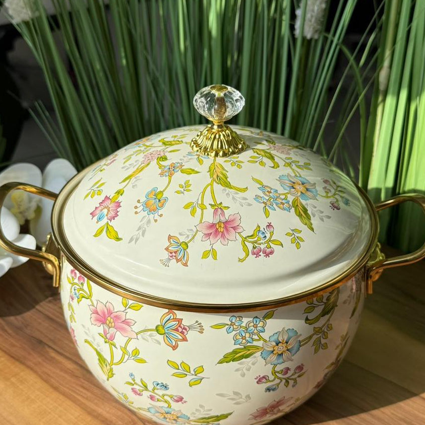 Vintage Bloom Enamel Cookware