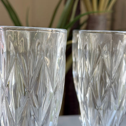 سێت پەرداخی شووشەی ناوازاو شیک 