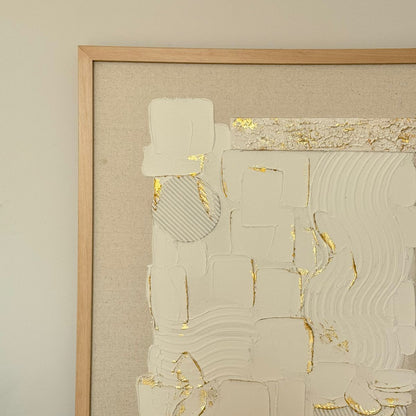 لوحة فنية رائعة مرسومة يدويًا، مقاس 100×70، مع إطار.
