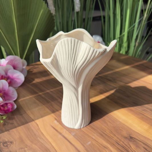 Lily Bloom Ceramic Vase