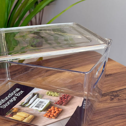 صناديق تخزين أكريليك شفافة مع غطاء