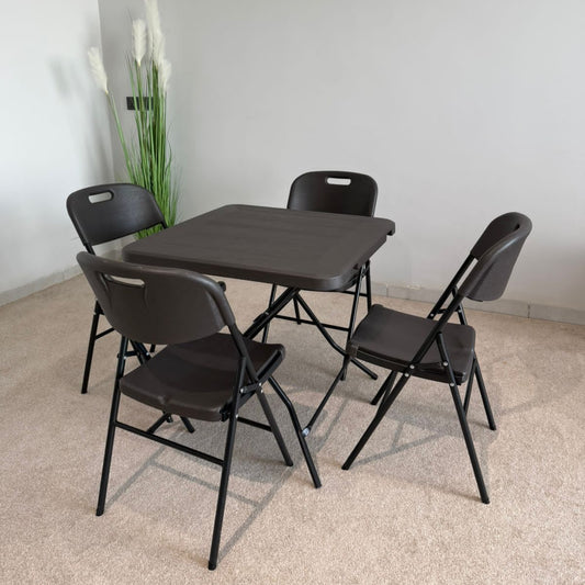 Foldable Outdoor Furniture Set - 5 pieces