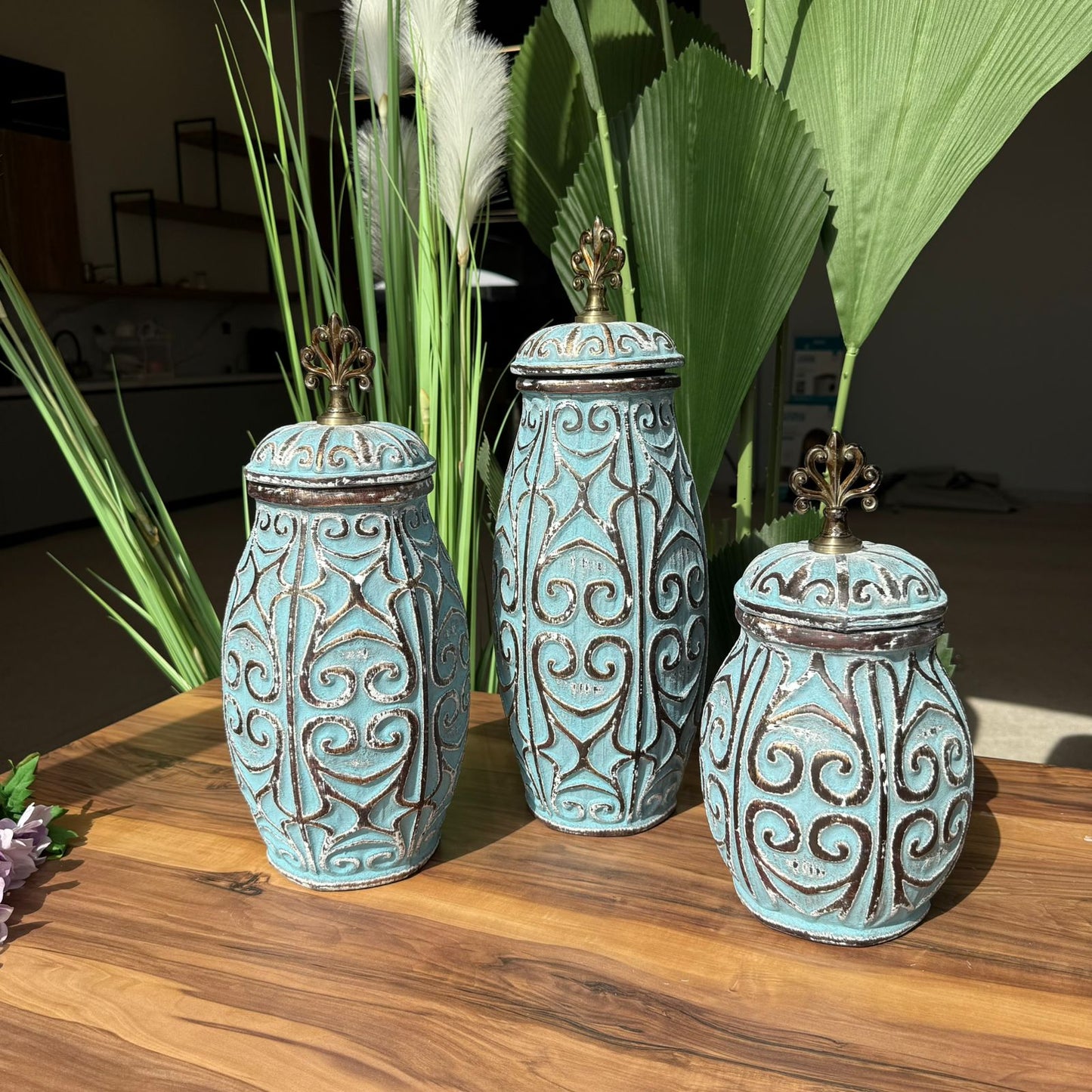 Royal Blue Art Decoration Jars