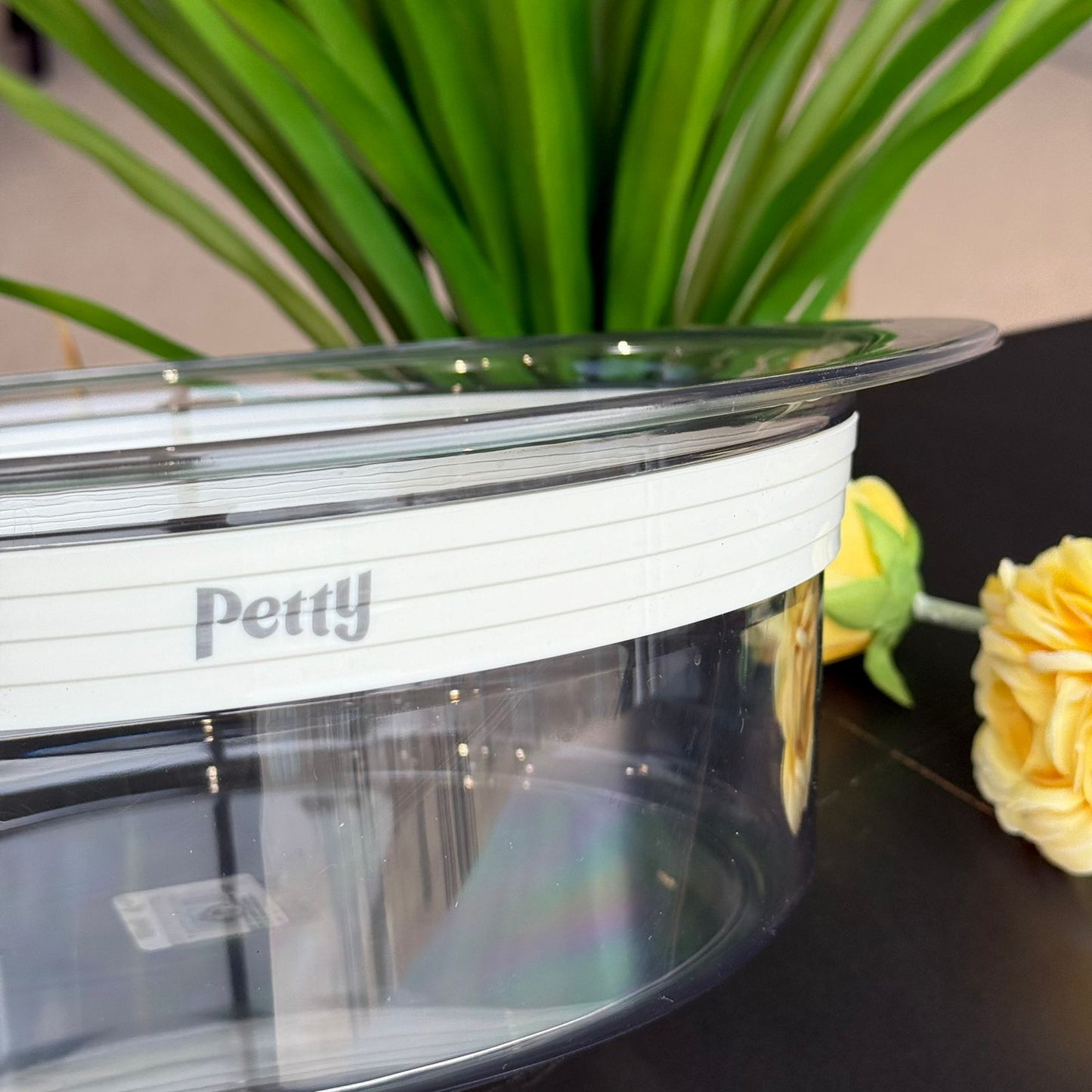 Clear Round Acrylic Food Storage Container