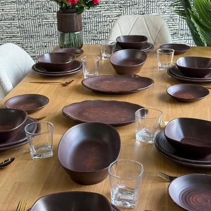 Modern Elegant Melamine Dinnerware Plate Set