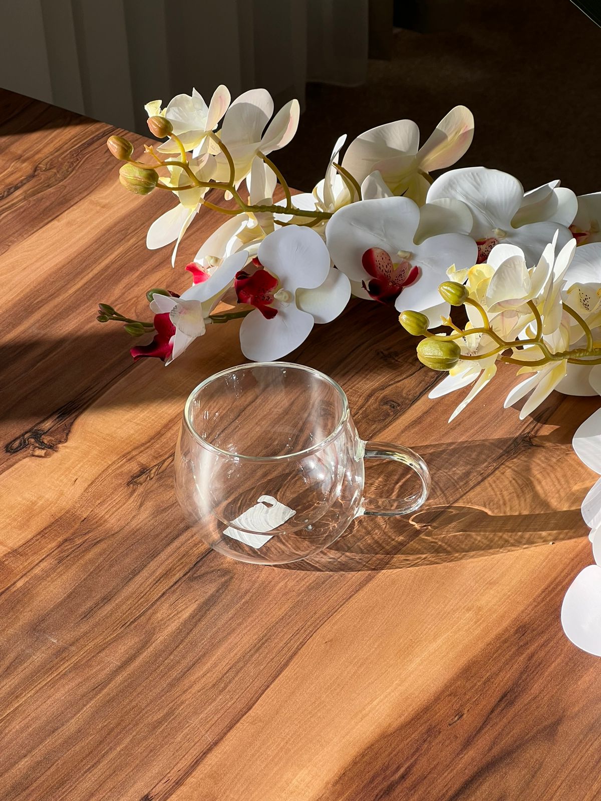 Trasparent Double wall Round Glass Mug