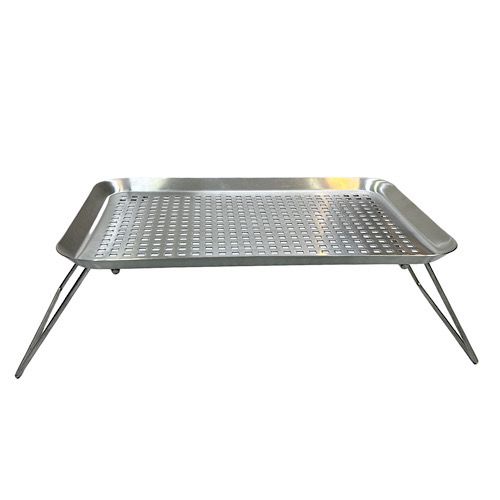 Foldable Metal BBQ Grilling Tray Table