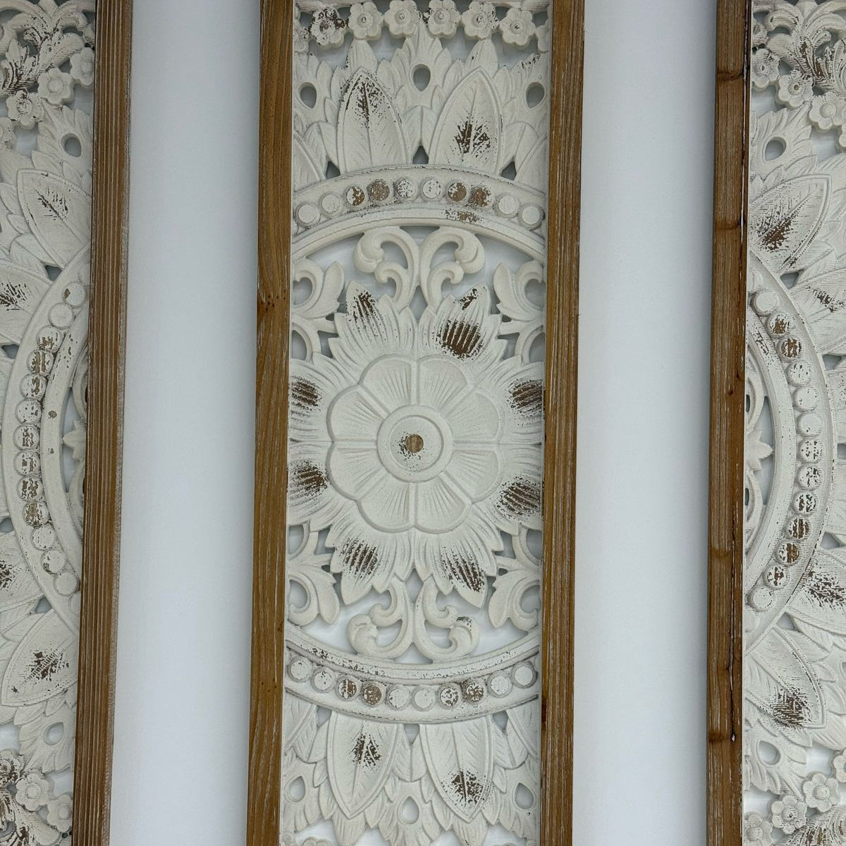 Carved Wood Frame Wall Art Decor