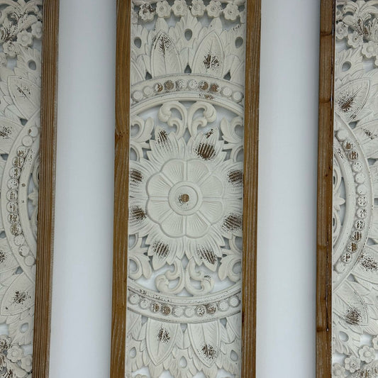 Carved Wood Frame Wall Art Decor