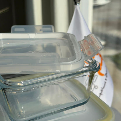 Modern Airtight Glass Food Storage Box Set with Lids