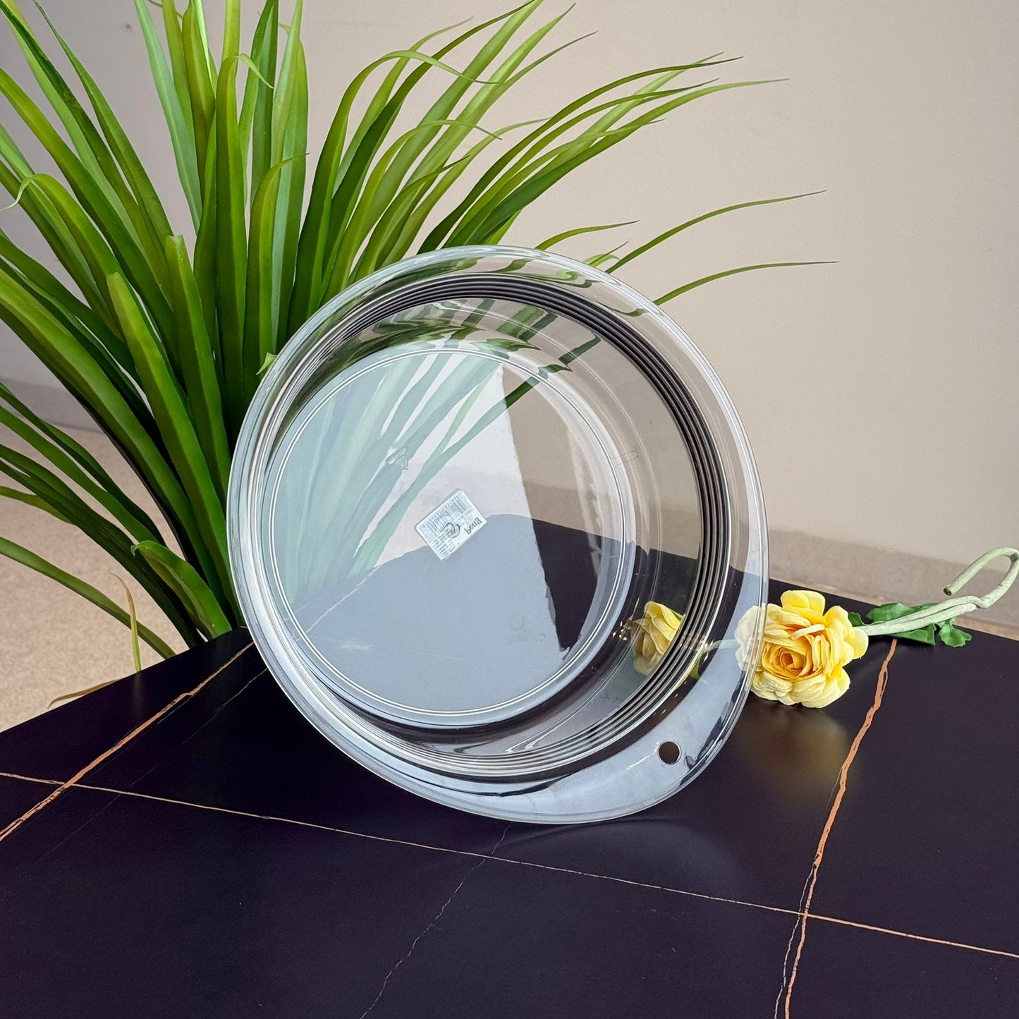 Clear Round Acrylic Food Storage Container