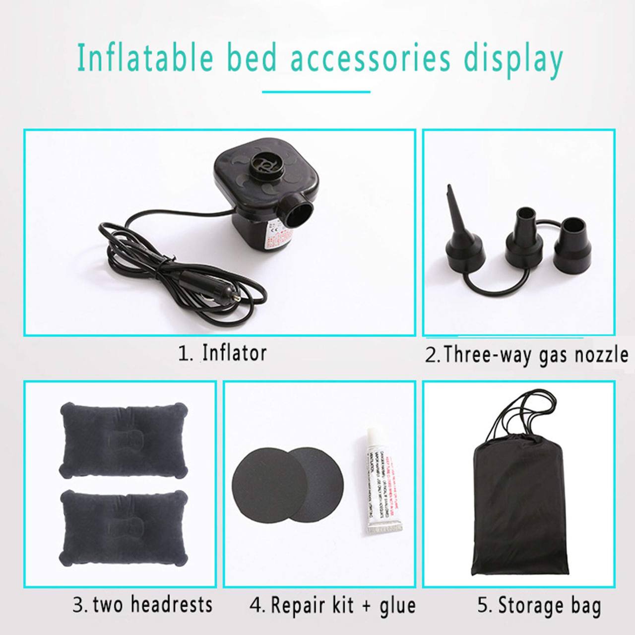 2Pcs - Inflatable Portable Car Air Mattress