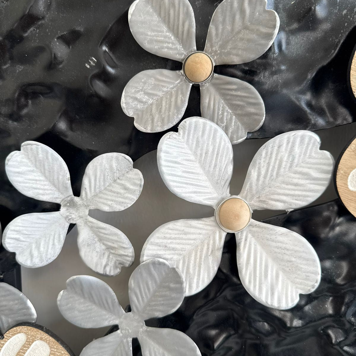 Metal Wall Decorative With Small Flowers