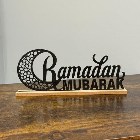 Ramadan Mubarak Crescent Moon Decoration