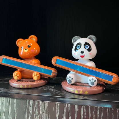 Solar Teddy Bear Number Holder