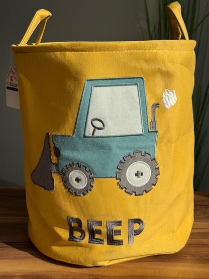 سلال تخزين الأقمشة متعددة الأغراض - مع تصميم الجرار