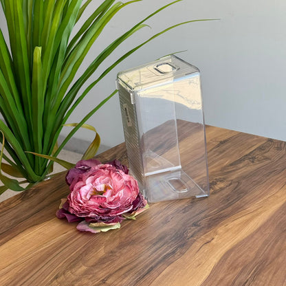 صناديق تخزين أكريليك شفافة مع غطاء