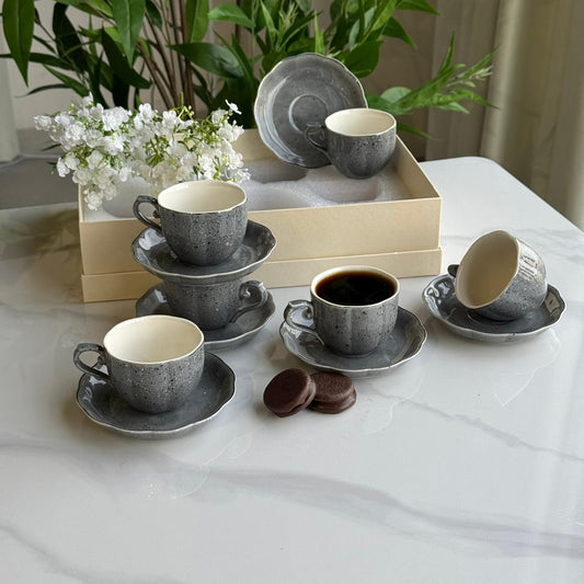 Classic Design Coffee Cup & Saucer Set