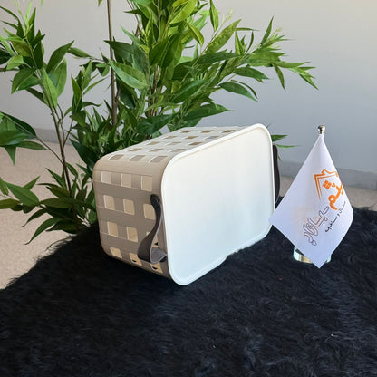 Stackable & Ventilated Design Plastic Storage Baskets With Handles