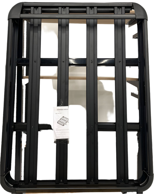 Aluminum Car Roof Rack – Heavy-Duty Cargo Carrier - Black