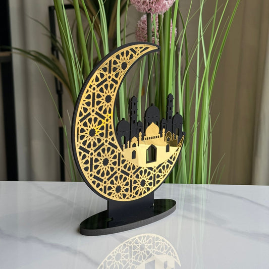 Crescent Moon & Mosque Tabletop Decoration