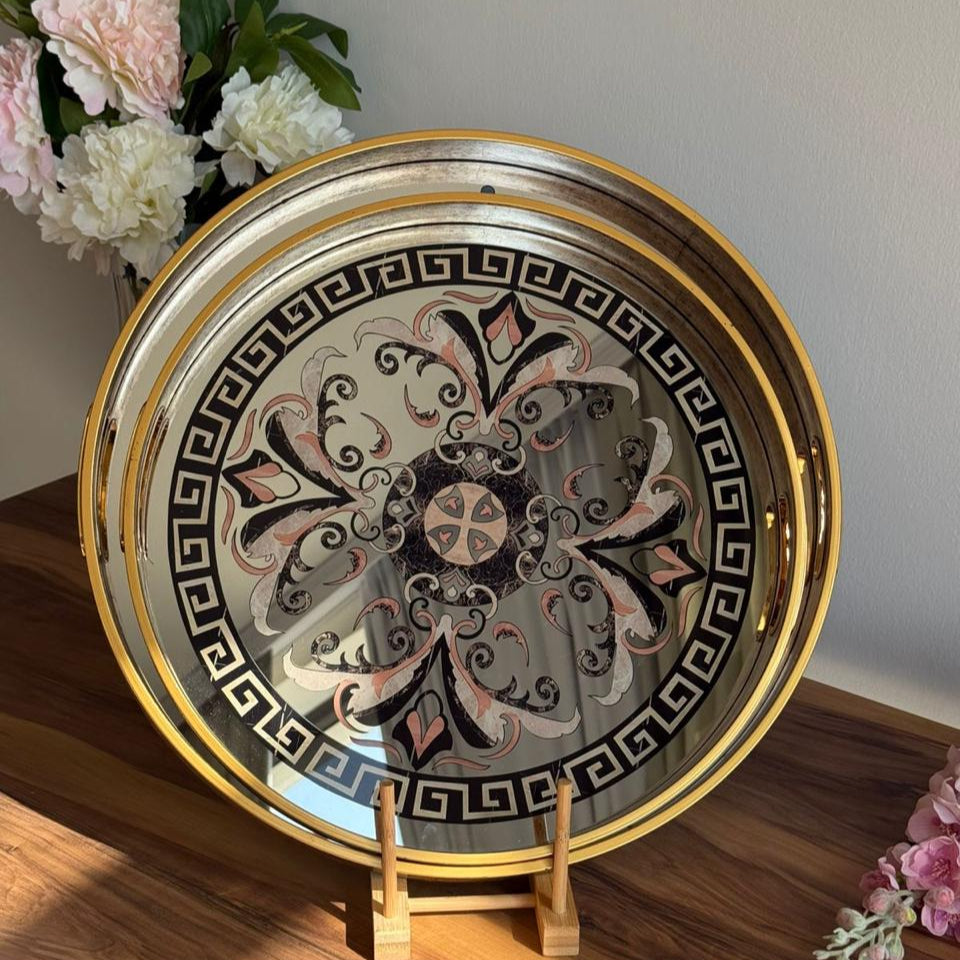 Golden Ornamental Classical Tray