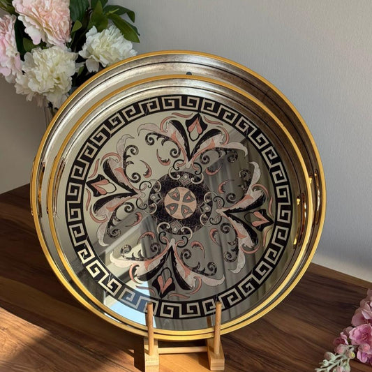 Golden Ornamental Classical Tray