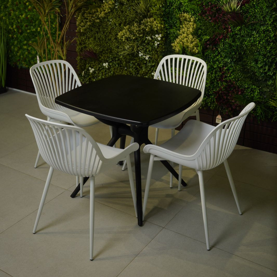 Daniela Chair & Durable Square Table Outdoor Furniture Set