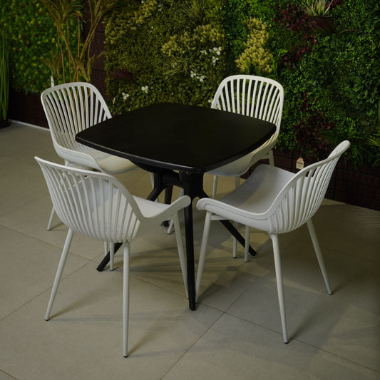 Daniela Chair & Durable Square Table Outdoor Furniture Set