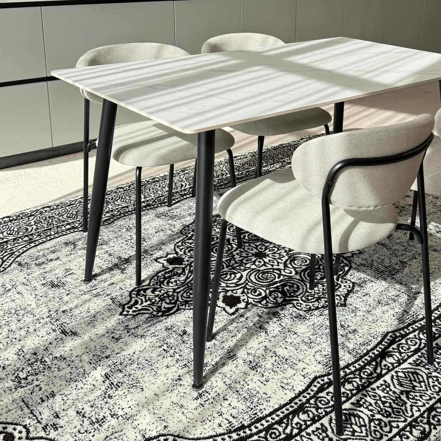 Dany Table and Luca Chairs Dining Set