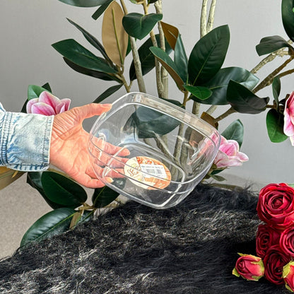 Clear Multi-Size Serving & Storage Bowls