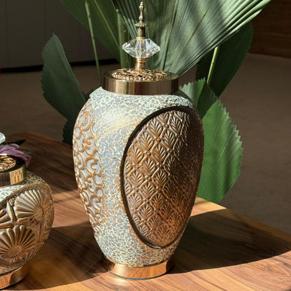 Giger Jar Shapes With Decorative Lids