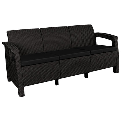 أريكة جلوس حديثة للحديقة تتسع لـ 3 أشخاص