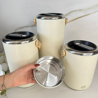 قاپەی نانی ستيل به 3 قەبارەى جياواز