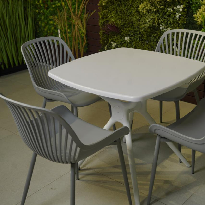 Daniela Chair & Durable Square Table Outdoor Furniture Set