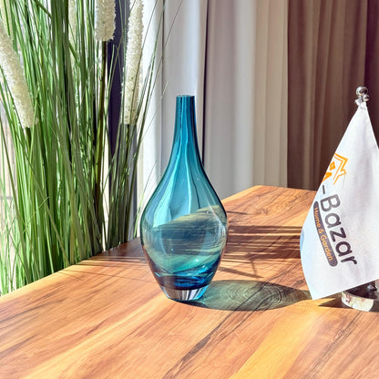 Aqua Glow Glass Vase Collection