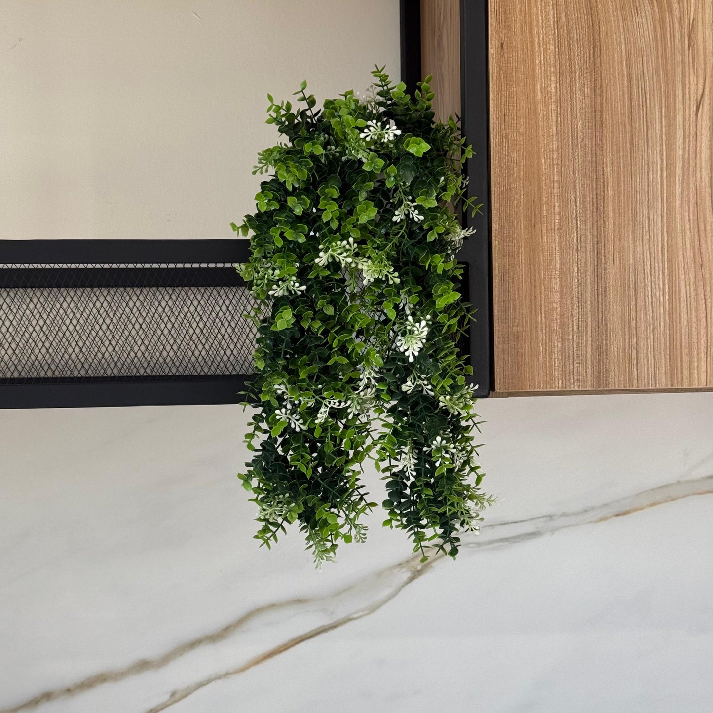 White Bloom Vine – Artificial Hanging Plant