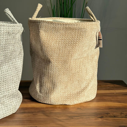 Textured Fabric Storage Baskets