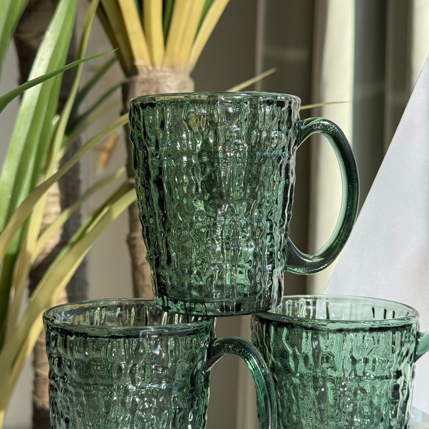 Luxury Glass Tea Cups - Set Of 3
