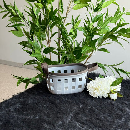 سلال تخزين متينة متعددة الأغراض بمقابض