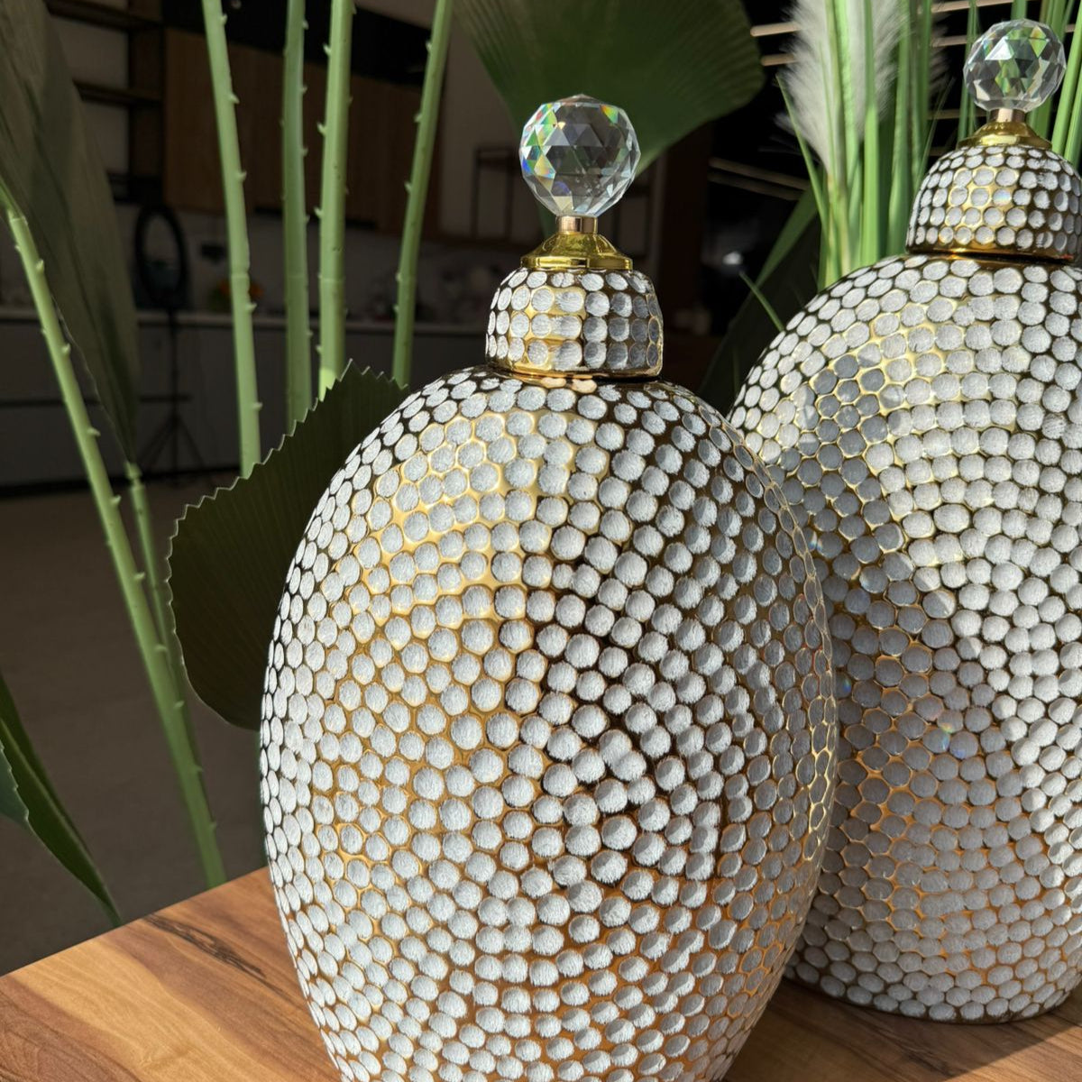 Crystal Luxe Mosaic Jars