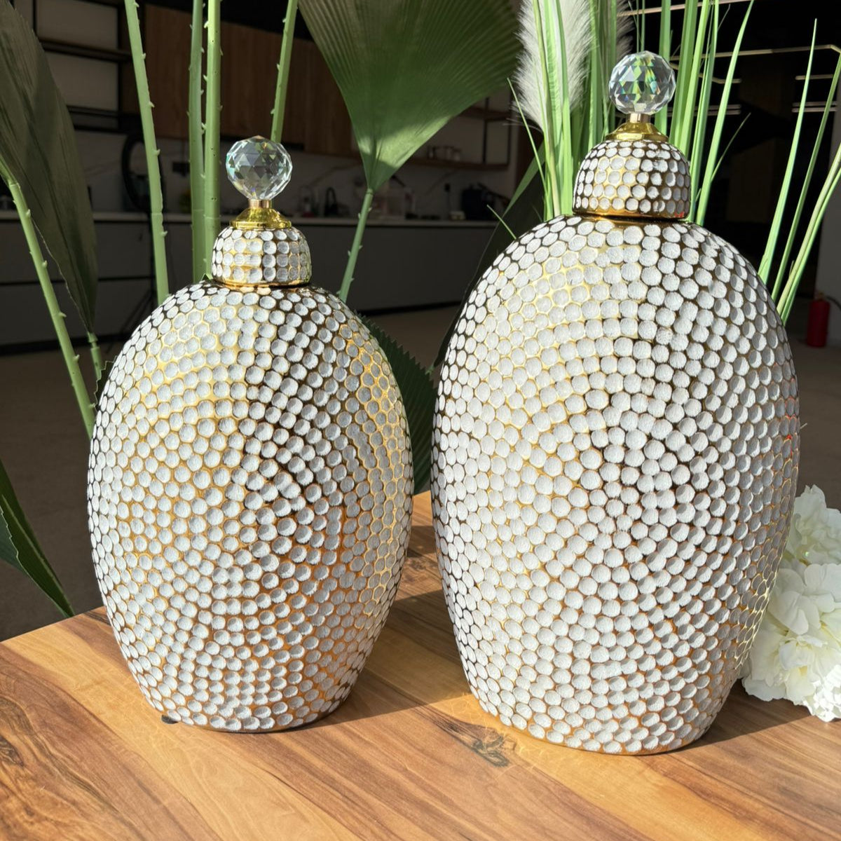 Crystal Luxe Mosaic Jars