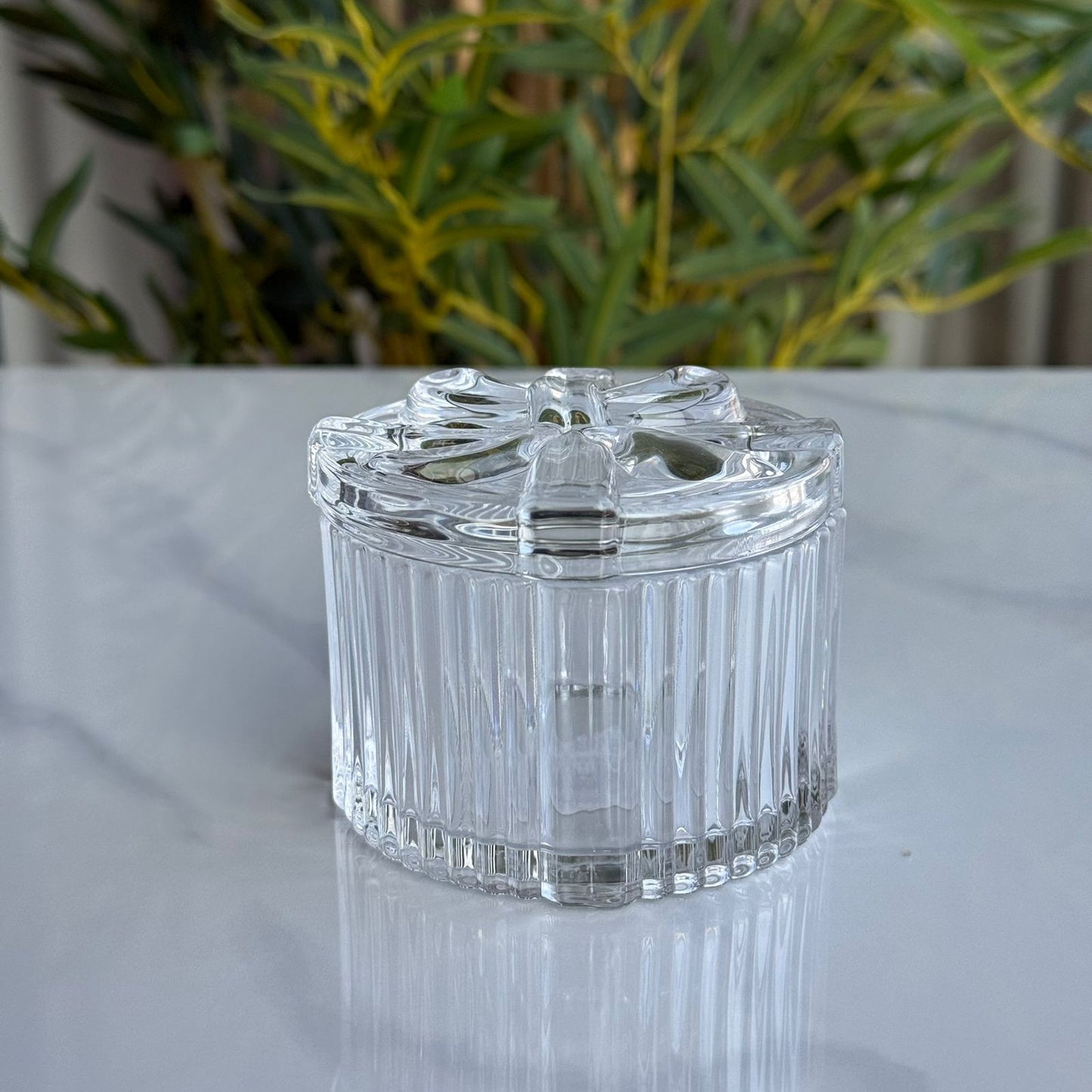 Luxury Glass Table Accessory Box with Lid