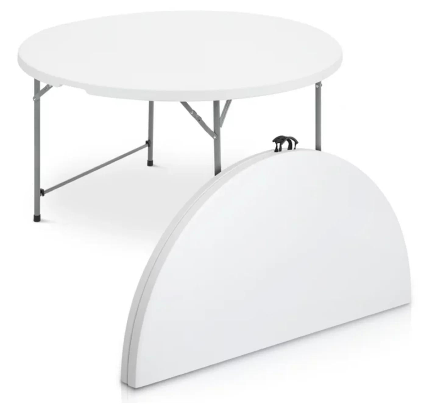 Fold-In-Half Round Banquet Outdoor/Indoor Table