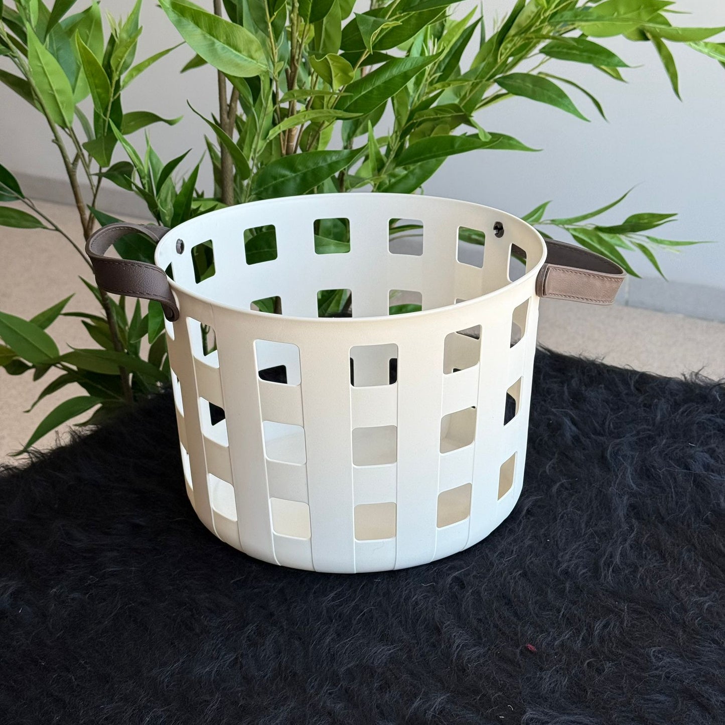 Multi-Purpose Round Storage Baskets With Handles