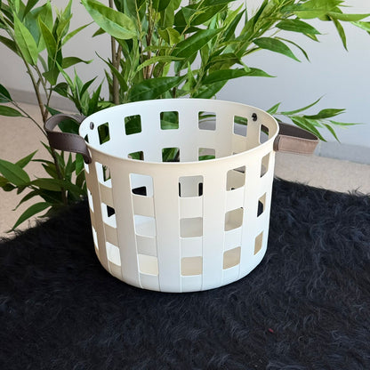 Multi-Purpose Round Storage Baskets With Handles